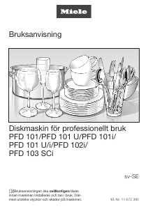 Bruksanvisning Miele PFD 101 Diskmaskin