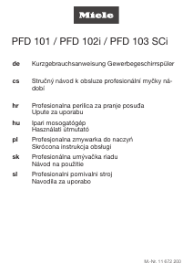 Priročnik Miele PFD 101i Pomivalni stroj