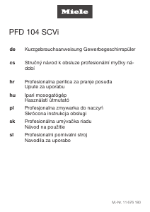 Návod Miele PFD 104 SCVi Umývačka riadu