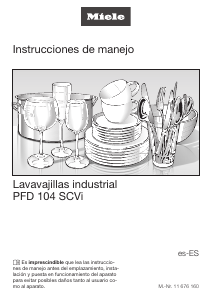 Manual de uso Miele PFD 104 SCVi Lavavajillas