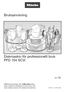 Bruksanvisning Miele PFD 104 SCVi Diskmaskin