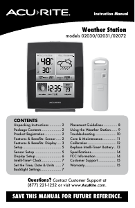 Handleiding AcuRite 02072 Weerstation