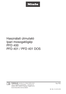 Használati útmutató Miele PFD 401 Mosogatógép