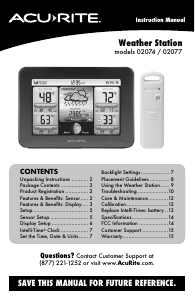 Handleiding AcuRite 02074 Weerstation