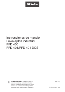 Manual de uso Miele PFD 401 U Lavavajillas