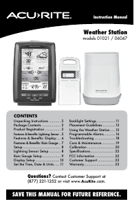 Handleiding AcuRite 06047 Weerstation