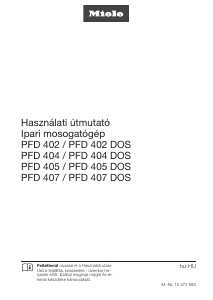 Használati útmutató Miele PFD 407 DOS Mosogatógép