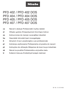 Manuál Miele PFD 407 DOS Myčka na nádobí