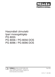 Használati útmutató Miele PG 8056 Mosogatógép