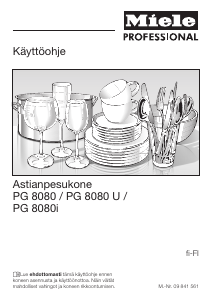 Käyttöohje Miele PG 8080 i Astianpesukone