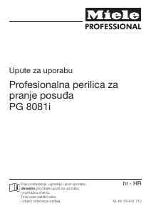 Priručnik Miele PG 8081 i Perilica posuđa