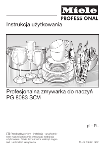 Instrukcja Miele PG 8083 SCVi Zmywarka