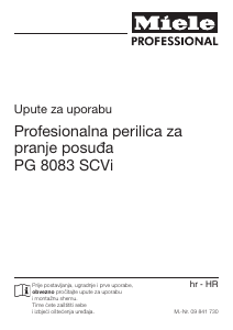 Priručnik Miele PG 8083 SCVi Perilica posuđa