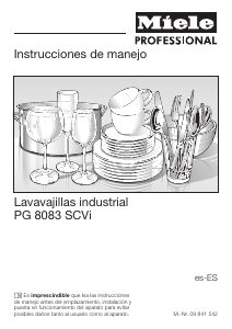 Manual de uso Miele PG 8083 SCVi XXL Lavavajillas