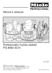 Manuál Miele PG 8083 SCVi XXL Myčka na nádobí