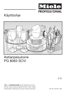 Käyttöohje Miele PG 8083 SCVi XXL Astianpesukone