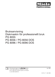 Bruksanvisning Miele PG 8096 Diskmaskin