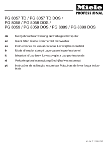 Manuale Miele PG 8099 U Lavastoviglie