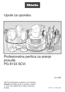 Priručnik Miele PG 8133 SCVi Perilica posuđa