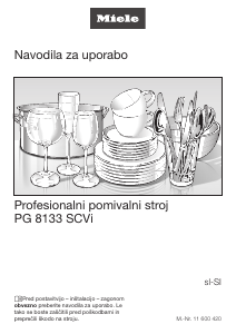 Priročnik Miele PG 8133 SCVi Pomivalni stroj