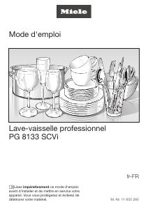 Mode d’emploi Miele PG 8133 SCVi Lave-vaisselle