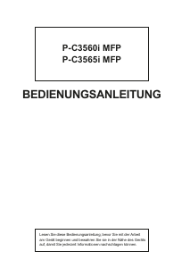 Bedienungsanleitung Triumph-Adler P-C3565i MFP Multifunktionsdrucker