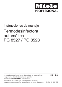 Manual de uso Miele PG 8528 EL AV Armario de desinfección