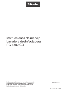 Manual de uso Miele PG 8582 CD Armario de desinfección