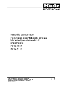 Priročnik Miele PLW 6111 Omarica za razkuževanje