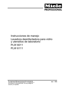 Manual de uso Miele PLW 6111 Armario de desinfección