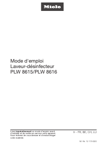 Mode d’emploi Miele PLW 8615 Laveur-désinfecteur