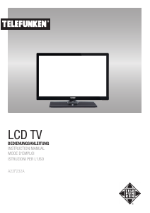 Bedienungsanleitung Telefunken A22F232A LCD fernseher