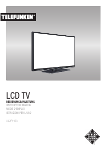 Bedienungsanleitung Telefunken A32F445A LCD fernseher