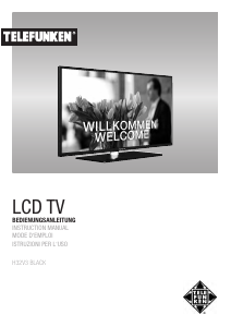 Manual Telefunken H32V3 Black LCD Television