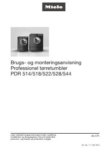 Brugsanvisning Miele PDR 514 ROP Tørretumbler