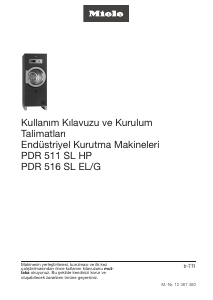 Kullanım kılavuzu Miele PDR 516 SL COP Kurutma makinesi