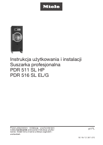 Instrukcja Miele PDR 516 SL ROP Suszarka