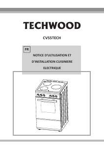 Mode d’emploi Techwood CV55TECH Cuisinière
