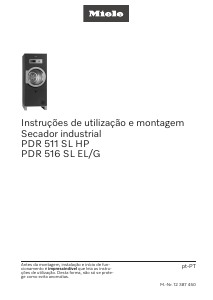 Manual Miele PDR 516 SL ROP Máquina de secar roupa