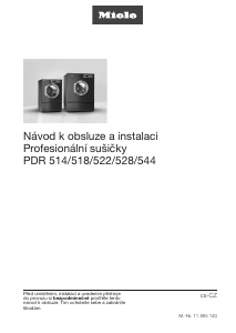 Manuál Miele PDR 518 ROP Sušák