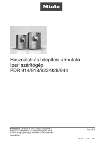 Használati útmutató Miele PDR 914 Szárító