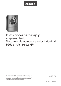 Manual de uso Miele PDR 918 HP Secadora