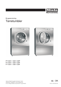 Brugsanvisning Miele PT 5351 EL Tørretumbler