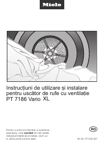 Manual Miele PT 7186 Vario Uscător