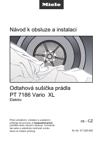 Manuál Miele PT 7186 Vario Sušák