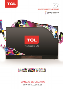 Manual de uso TCL L55H8800 Televisor de LED