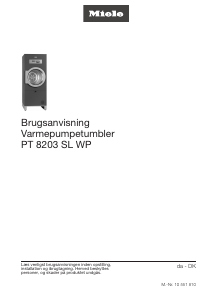 Brugsanvisning Miele PT 8203 SL WP Tørretumbler