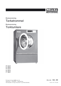 Bruksanvisning Miele PT 8257 Torktumlare