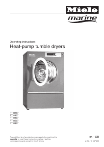 Manual Miele PT 8257 EL Dryer