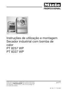 Manual Miele PT 8257 WP Máquina de secar roupa
